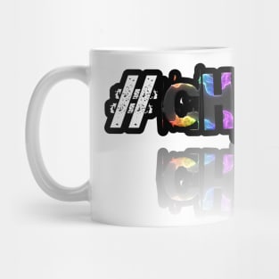 Hashtag Cheer - Girls Cheerleeder - Abstract Typography Mug